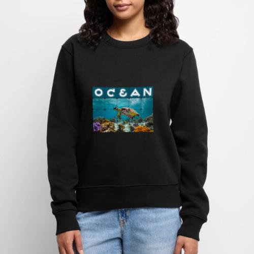 Ocean: Gentle Voyager - Women's Premium Slim Fit Sweatshirt