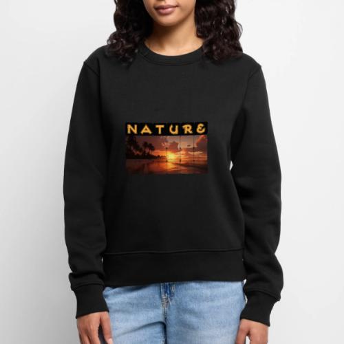 Nature: Sunset Serenity - Women's Premium Slim Fit Sweatshirt