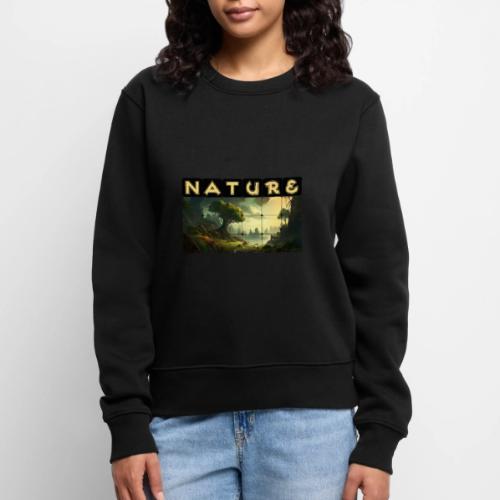 Whispers of Green Peaks - Women's Premium Slim Fit Sweatshirt