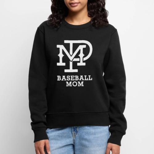 MP Baseball Mom Logo White - Women's Premium Slim Fit Sweatshirt