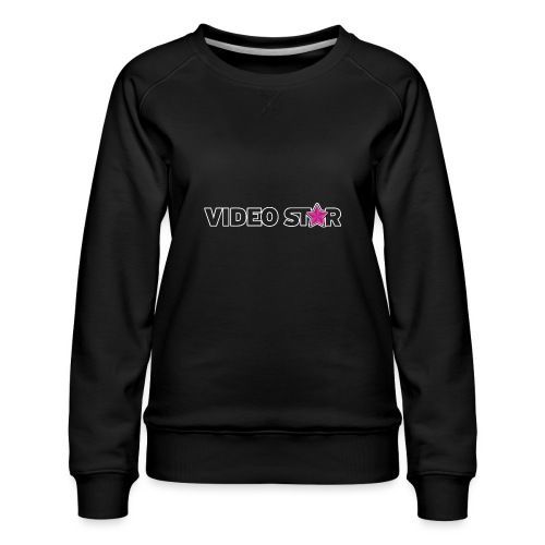 Video Star Logo - Women's Premium Slim Fit Sweatshirt