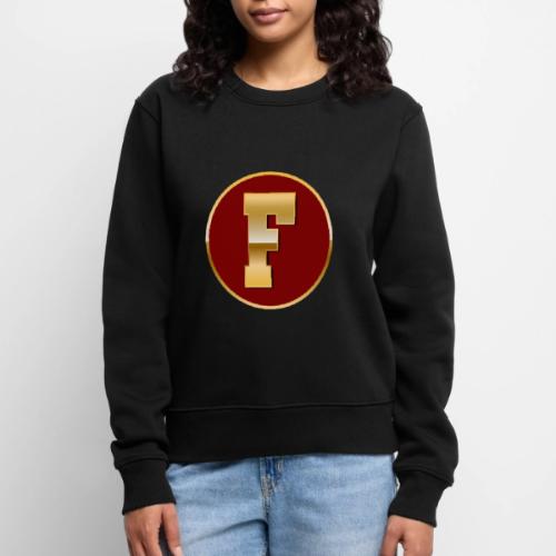 Letter F – Capital Varsity Alphabet Monogram - Women's Premium Slim Fit Sweatshirt