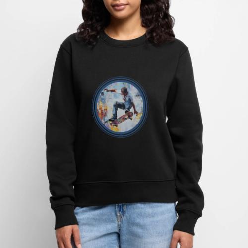 Skateboarding Universe - Women's Premium Slim Fit Sweatshirt