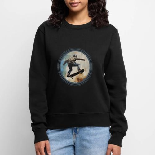 Skateboarding Energy - Women's Premium Slim Fit Sweatshirt