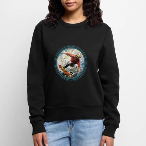 Skateboarding Fuel - Women's Premium Slim Fit Sweatshirt