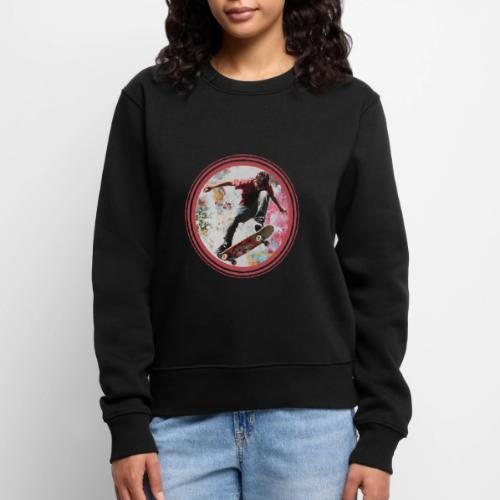 Skateboarding Soul - Women's Premium Slim Fit Sweatshirt