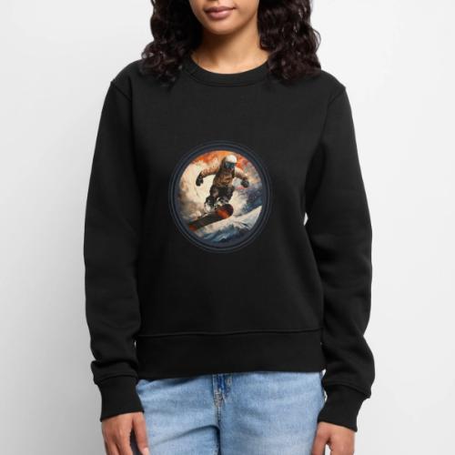 Snowboarding Elevation - Women's Premium Slim Fit Sweatshirt