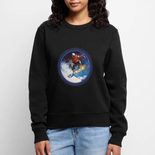 Snowboarding Rush - Women's Premium Slim Fit Sweatshirt