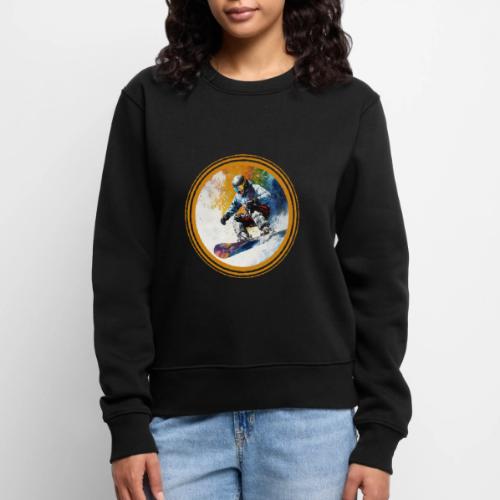 Snowboarding Dreams - Women's Premium Slim Fit Sweatshirt