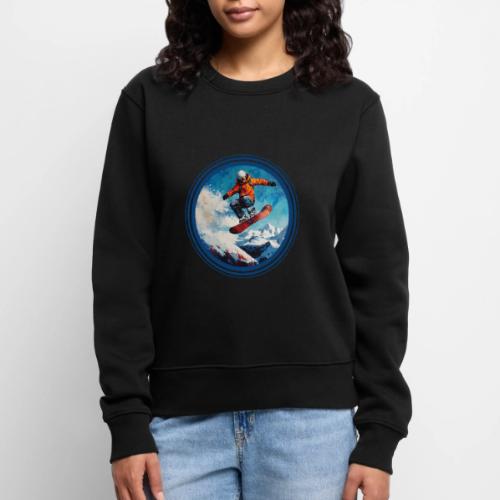 Snowboarding Vibes - Women's Premium Slim Fit Sweatshirt