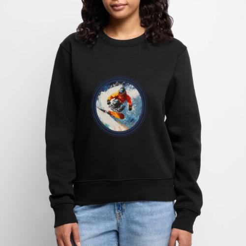 Snowboarding Rebel - Women's Premium Slim Fit Sweatshirt