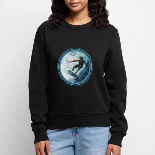 Surfing Freedom - Women's Premium Slim Fit Sweatshirt