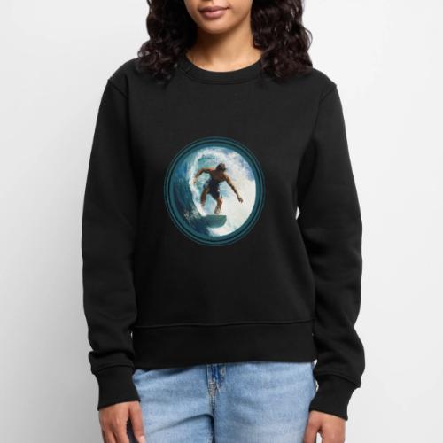 Surfing Horizon - Women's Premium Slim Fit Sweatshirt