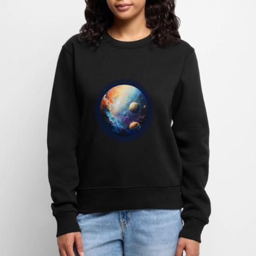 Nebula of Planets - Women's Premium Slim Fit Sweatshirt
