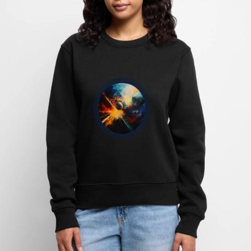 Planets in Turmoil - Women's Premium Slim Fit Sweatshirt