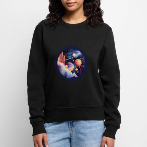 Floating Planetscape - Women's Premium Slim Fit Sweatshirt