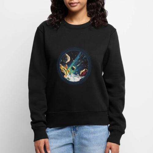 Celestial Collision - Women's Premium Slim Fit Sweatshirt