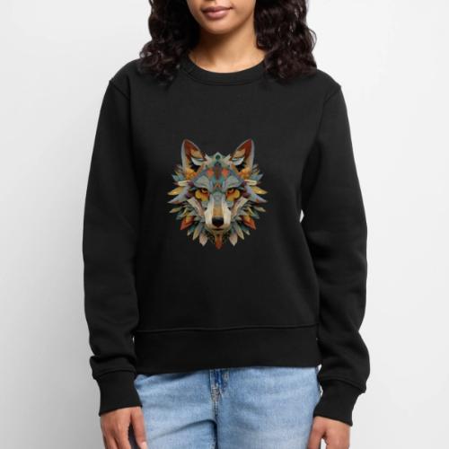 Spectrum Wolf Vision - Women's Premium Slim Fit Sweatshirt