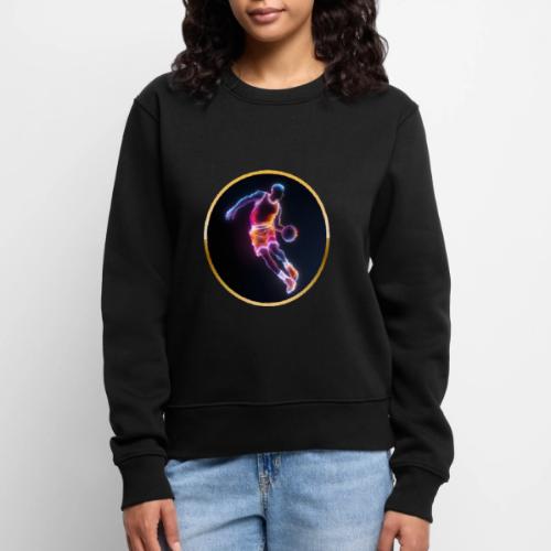Neon Basketball Player - Women's Premium Slim Fit Sweatshirt