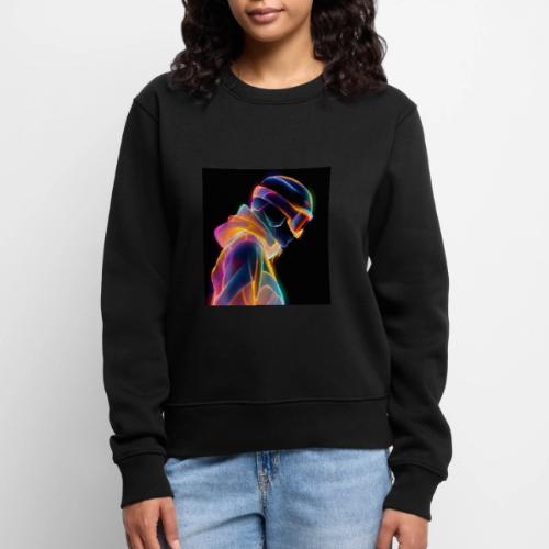 Snowboarding: Neon Gravity Ride - Women's Premium Slim Fit Sweatshirt