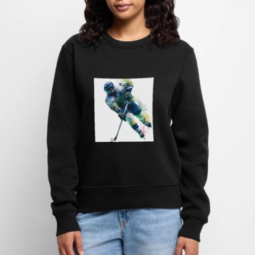 Hockey: Frozen Motion - Women's Premium Slim Fit Sweatshirt