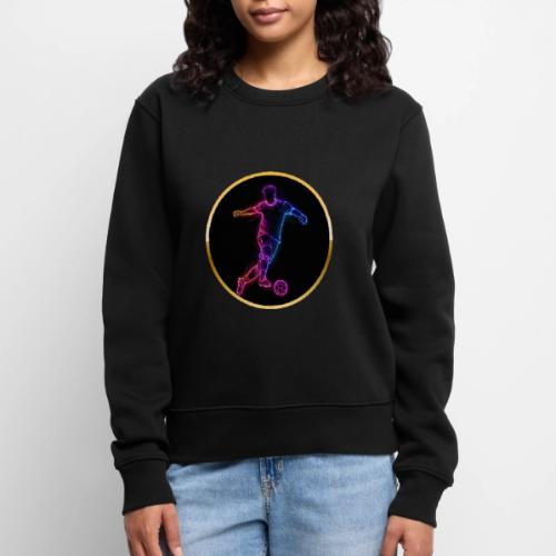 Neon Soccer Flow - Women's Premium Slim Fit Sweatshirt
