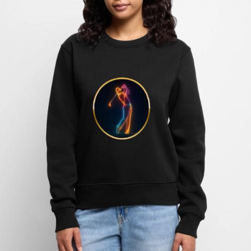 Neon Golf Motion - Women's Premium Slim Fit Sweatshirt
