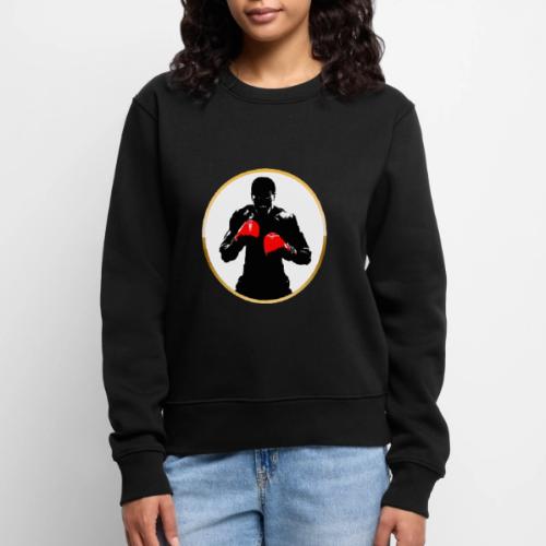 Boxing: Golden Ring Fighter - Women's Premium Slim Fit Sweatshirt