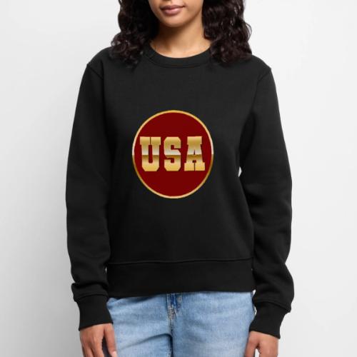 Golden USA Seal - Women's Premium Slim Fit Sweatshirt