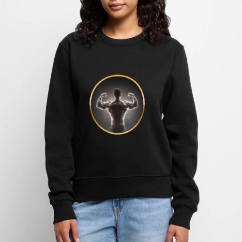 Bodybuilding: Neon Strength Frame - Women's Premium Slim Fit Sweatshirt