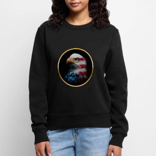 USA: Liberty Emblem - Women's Premium Slim Fit Sweatshirt