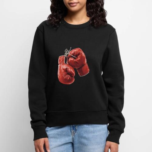 Boxing: Hanging Gloves Icon - Women's Premium Slim Fit Sweatshirt
