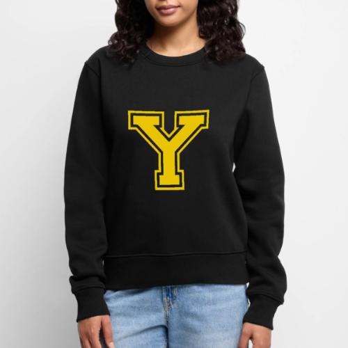 Letter Y – Capital Athletic Alphabet Monogram - Women's Premium Slim Fit Sweatshirt