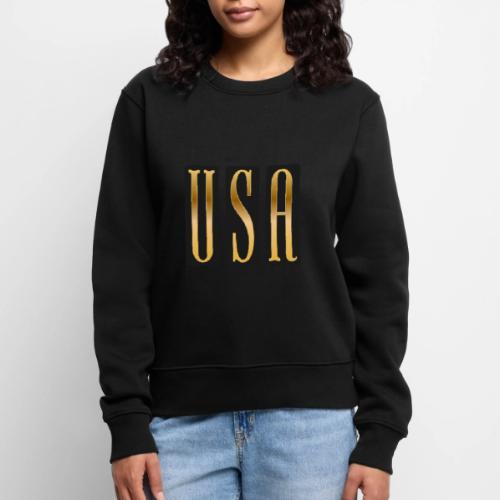 USA Gold Monolith - Women's Premium Slim Fit Sweatshirt