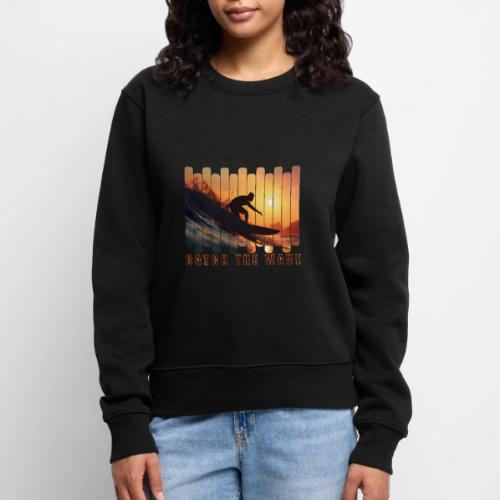 Surfing: Catch the Wave - Women's Premium Slim Fit Sweatshirt