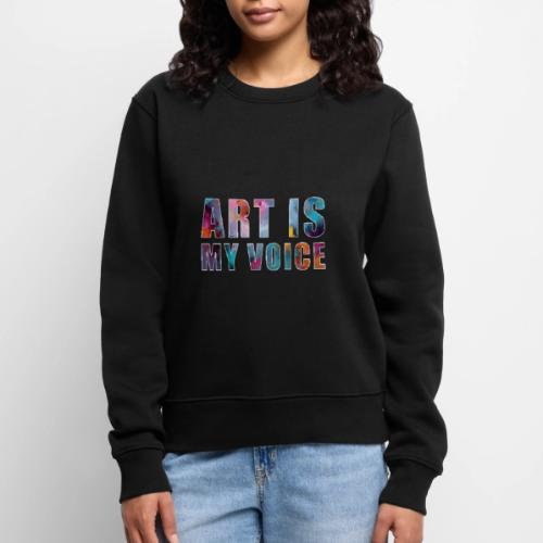 Art Is My Voice - Women's Premium Slim Fit Sweatshirt