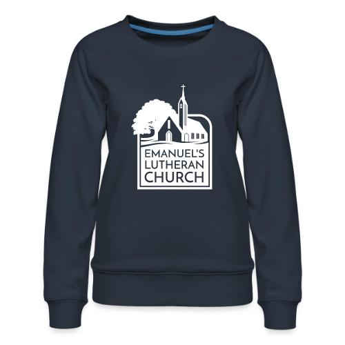 Single Vertical white2 - Women's Premium Slim Fit Sweatshirt