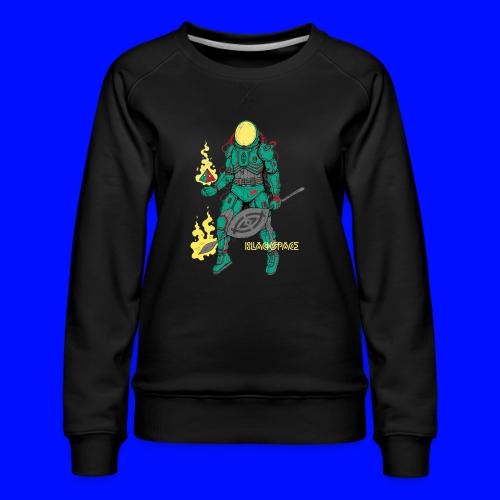 Afronaut - Women's Premium Slim Fit Sweatshirt
