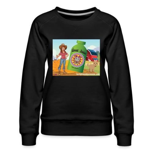 Nicole Sauce's Goat Juice - Women's Premium Slim Fit Sweatshirt