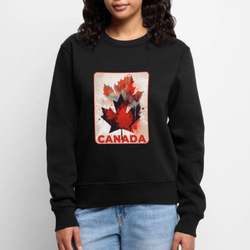 Canada Inked Leaf - Women's Premium Slim Fit Sweatshirt