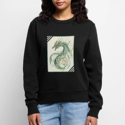 Brush of the Dragon - Women's Premium Slim Fit Sweatshirt