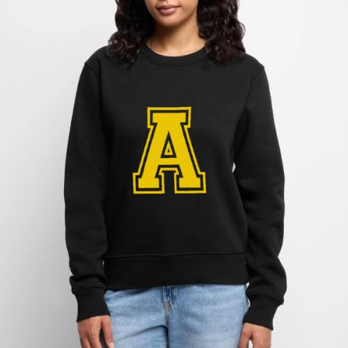 Letter A – Capital Athletic Alphabet Monogram - Women's Premium Slim Fit Sweatshirt
