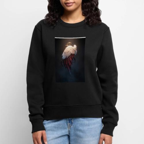 Angel vs Demon Wings Dark Aesthetic Gothic T-Shirt - Women's Premium Slim Fit Sweatshirt