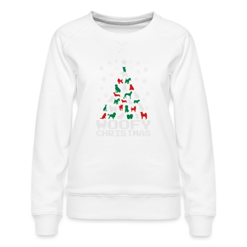 Woofy Christmas Tree - Women's Premium Slim Fit Sweatshirt