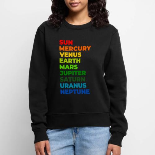 Color the solar system - Women's Premium Slim Fit Sweatshirt