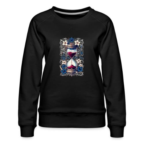 Our Moments Defy Time Hourglass Gifts T-Shirt - Women's Premium Slim Fit Sweatshirt