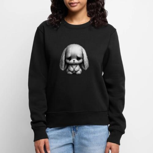 Sad Puppy Meme with Puppy Standing - Women's Premium Slim Fit Sweatshirt