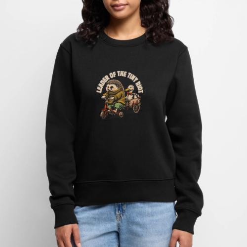 Leader of the Tiny Riot Design - Women's Premium Slim Fit Sweatshirt