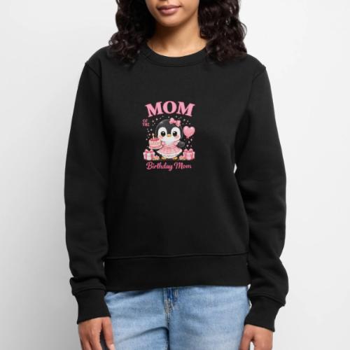 Cute Penguin Birthday Mom Kawaii Cake Balloon Gift - Women's Premium Slim Fit Sweatshirt