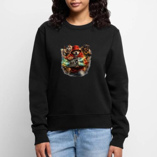 Urban Beat Dog Heroes - Women's Premium Slim Fit Sweatshirt